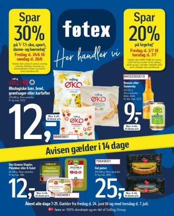 føtex tilbudsavis  - 24.06.2022 - 07.07.2022.