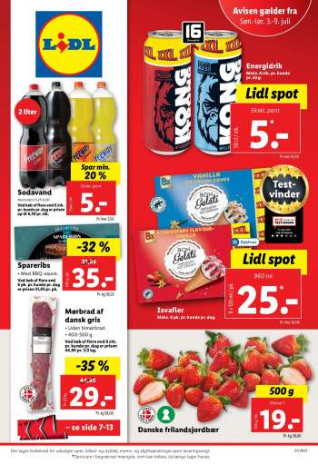 Lidl tilbudsavis  - 03.07.2022 - 09.07.2022.