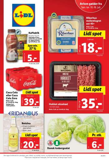 Lidl tilbudsavis  - 10.07.2022 - 16.07.2022.
