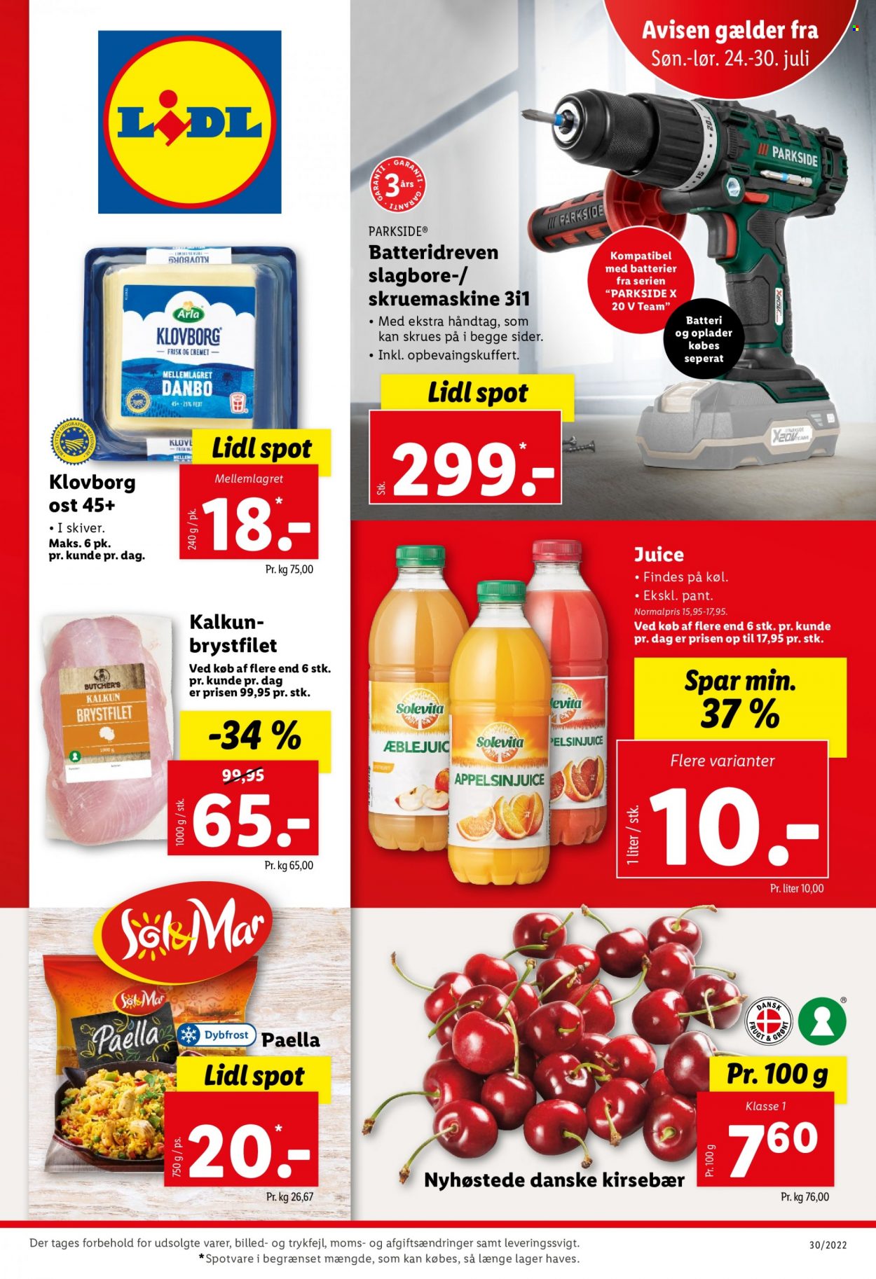 Lidl tilbud - 24.7.2022 - 30.7.2022. Side 1