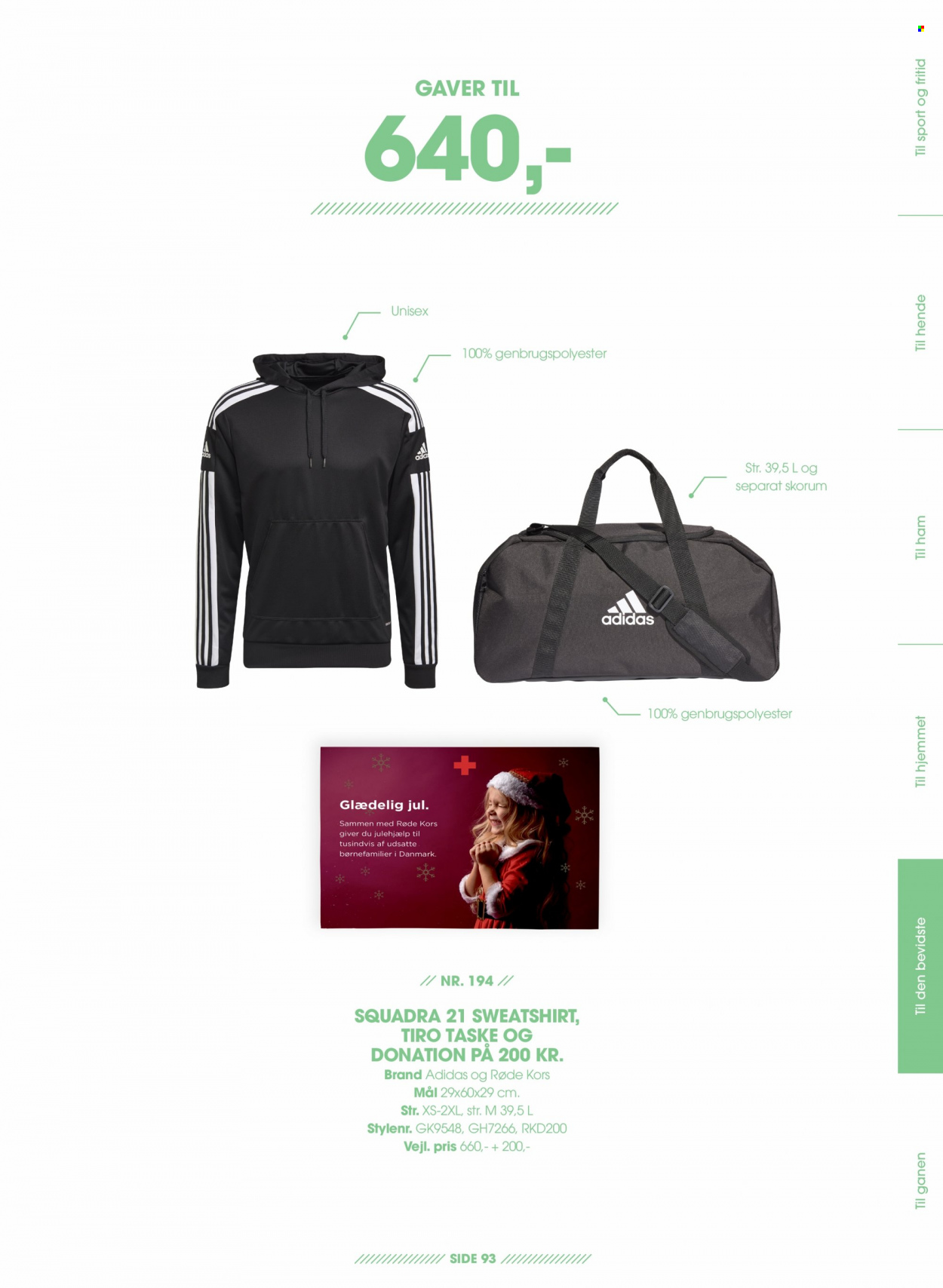 thumbnail - Sportigan tilbud  - tilbudsprodukter - Adidas, sweatshirt, taske. Side 93.