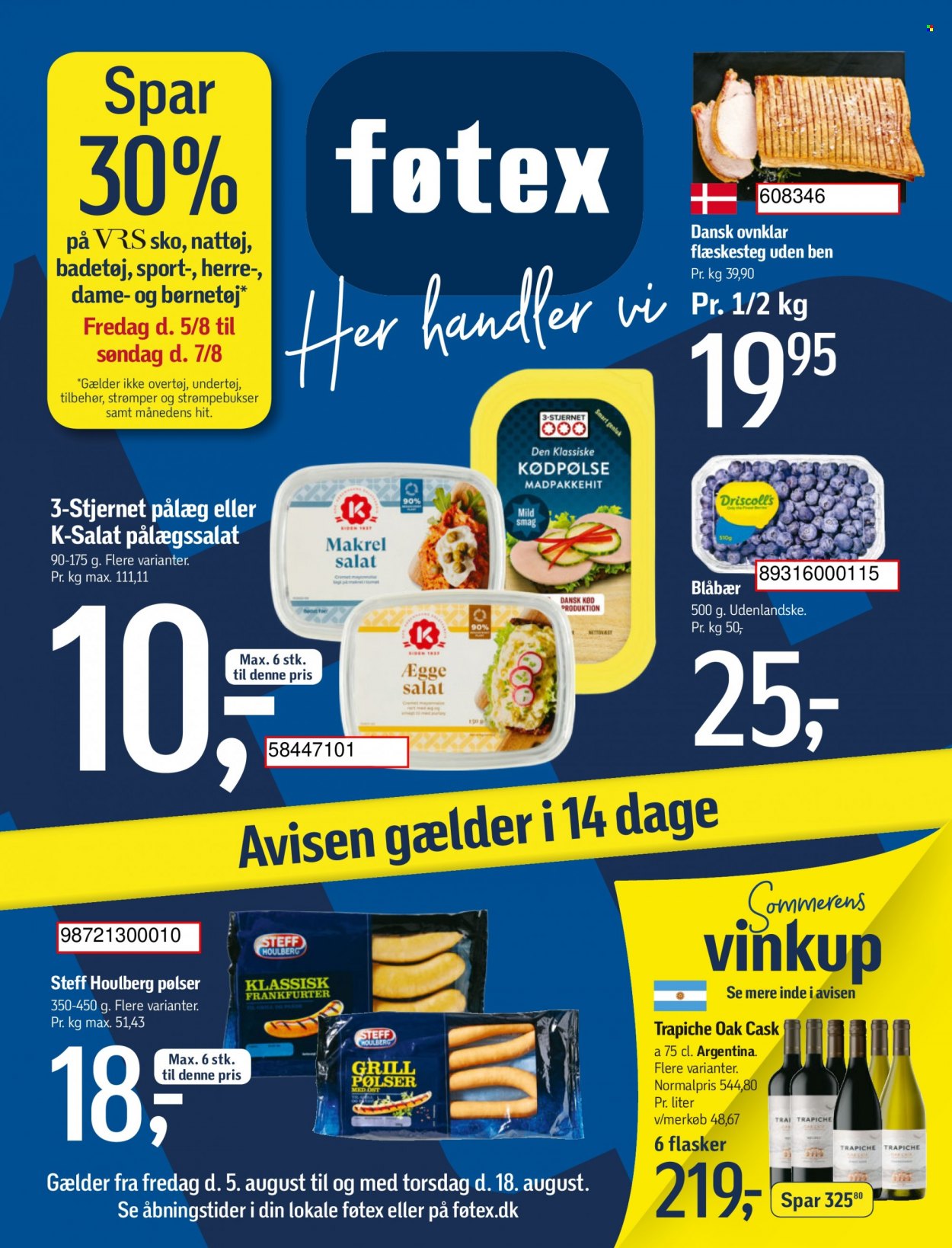 føtex tilbud - 5.8.2022 - 18.8.2022. Side 1