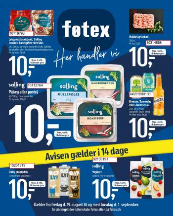 føtex tilbudsavis  - 19.08.2022 - 01.09.2022.
