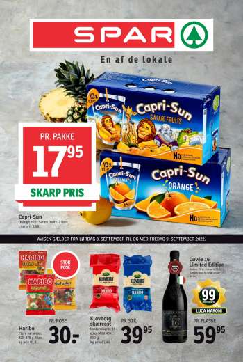 SPAR tilbudsavis  - 03.09.2022 - 09.09.2022.