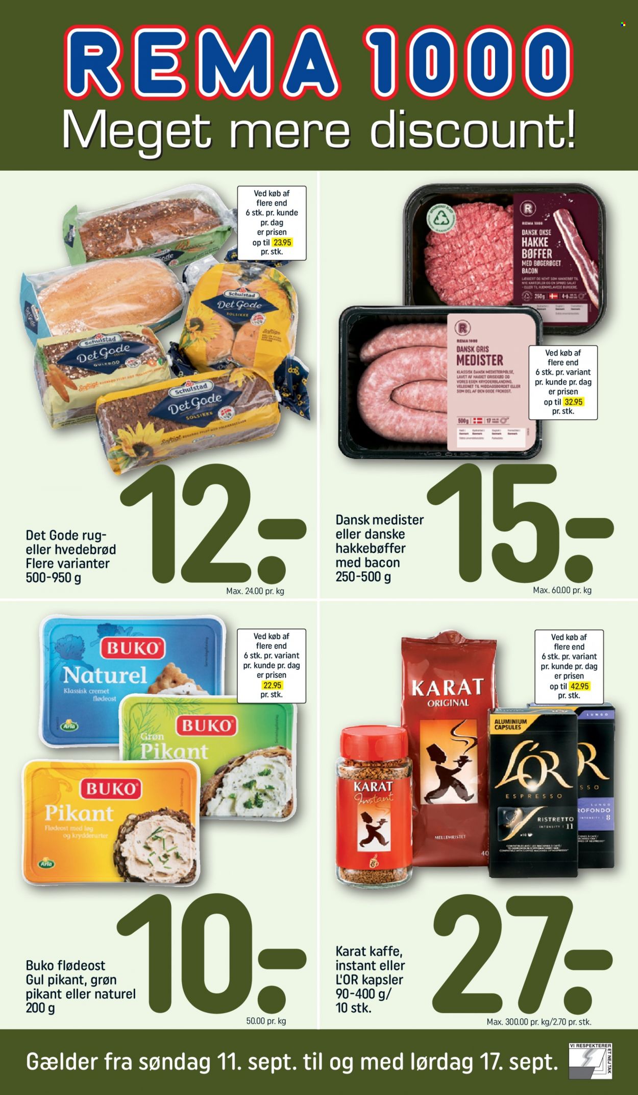 Rema 1000 tilbud - 11.9.2022 - 17.9.2022. Side 1