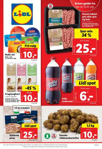Lidl tilbudsavis  - 18.09.2022 - 24.09.2022.