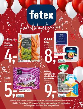 føtex tilbudsavis  - 16.09.2022 - 22.09.2022.