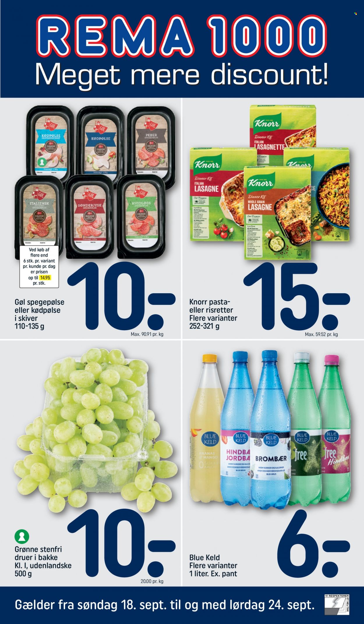 Rema 1000 tilbud - 18.9.2022 - 24.9.2022. Side 1