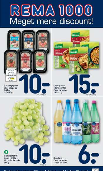 Rema 1000 tilbudsavis  - 18.09.2022 - 24.09.2022.