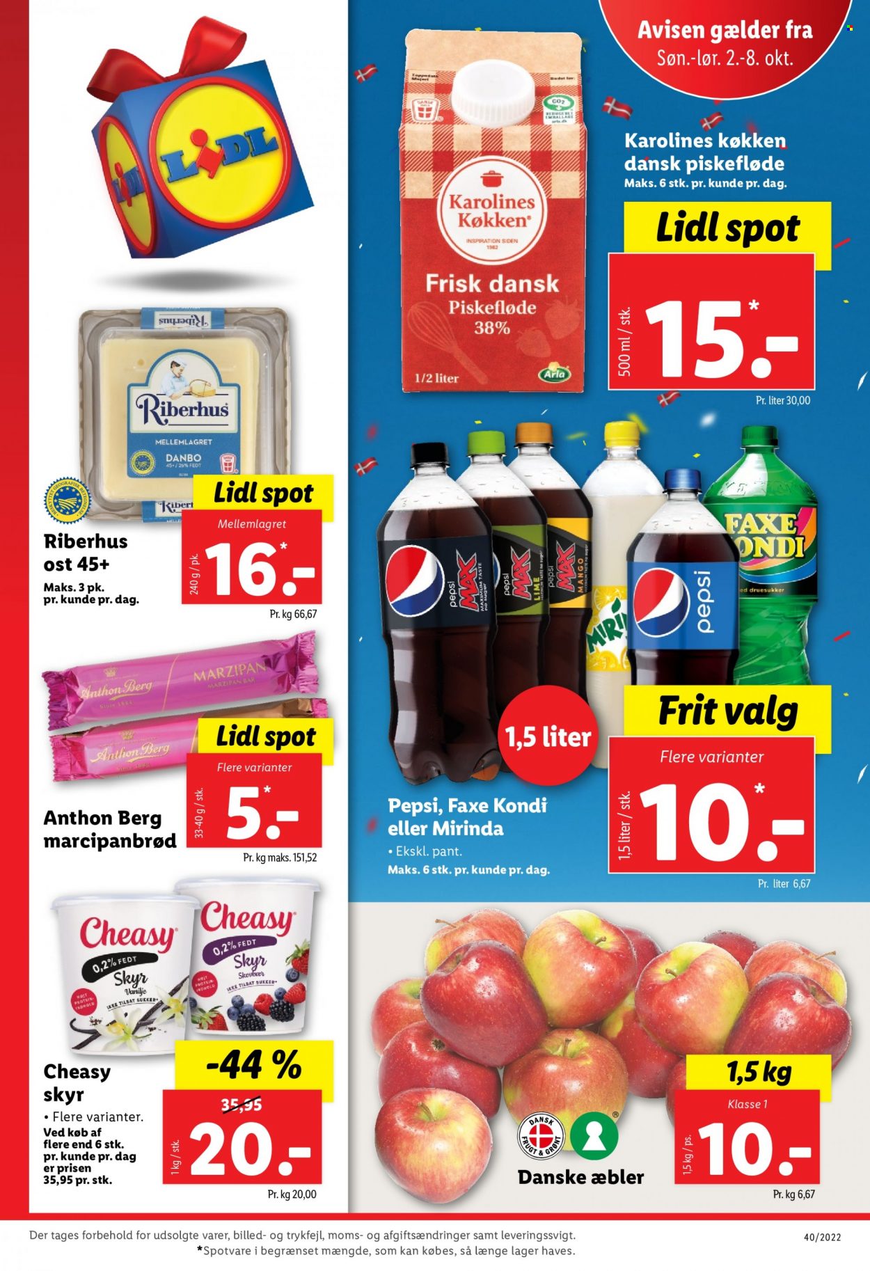 Lidl tilbud - 2.10.2022 - 8.10.2022. Side 1