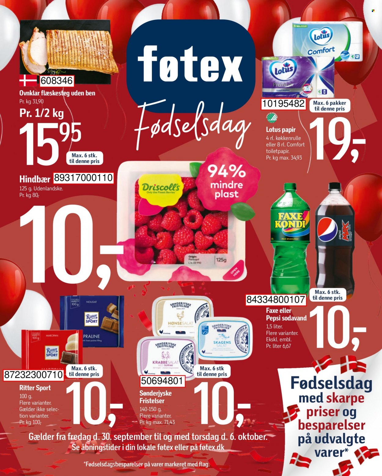 føtex tilbud - 30.9.2022 - 6.10.2022. Side 1