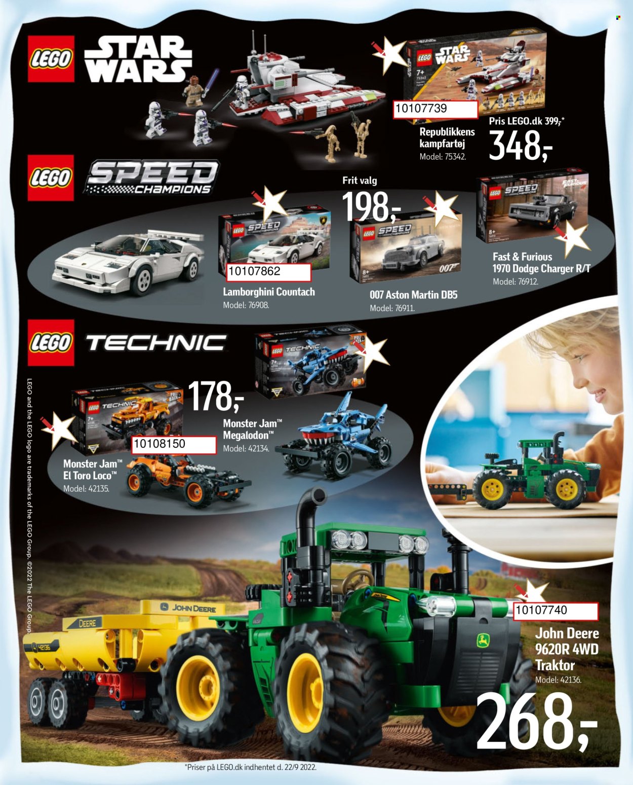 thumbnail - føtex tilbud  - 17.10.2022 - 31.12.2022 - tilbudsprodukter - LEGO, Lego Technic, traktor. Side 12.