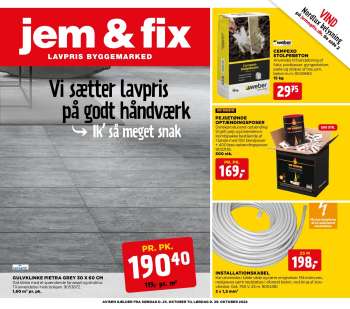 Jem & Fix tilbudsavis  - 23.10.2022 - 29.10.2022.