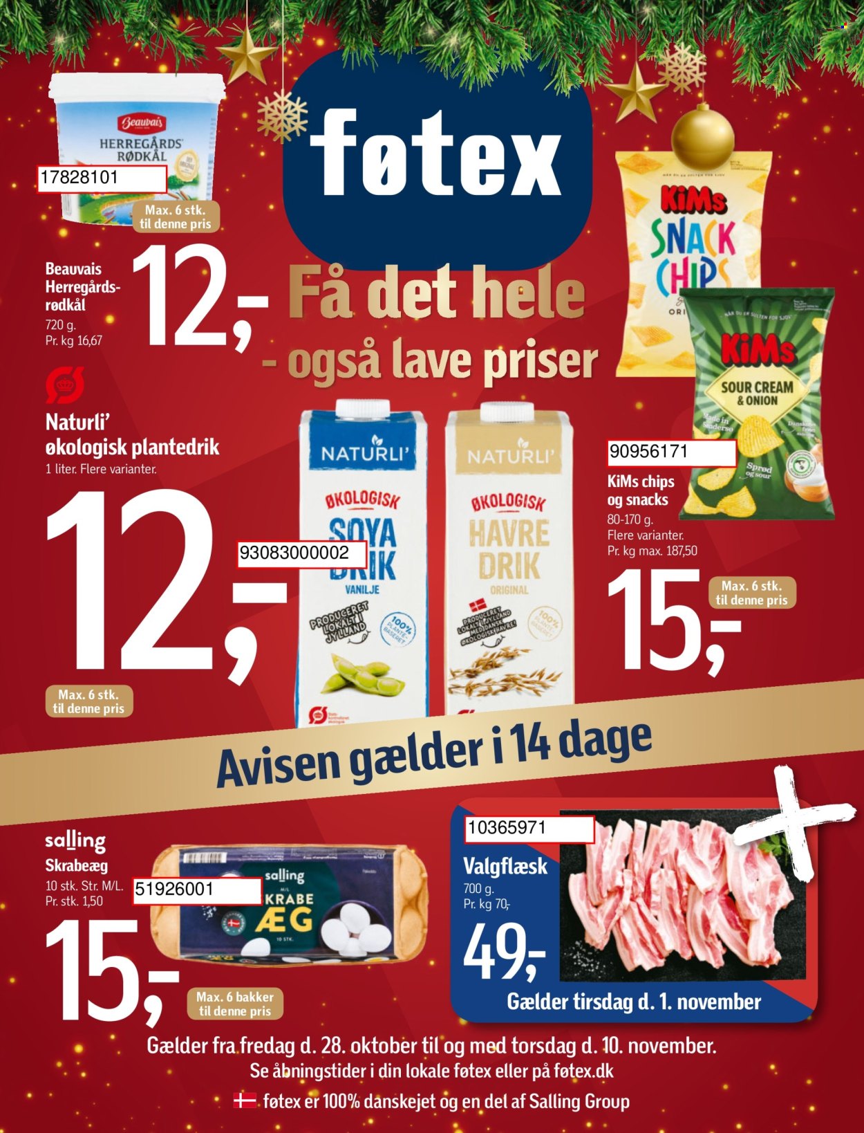 føtex tilbud - 28.10.2022 - 10.11.2022. Side 1