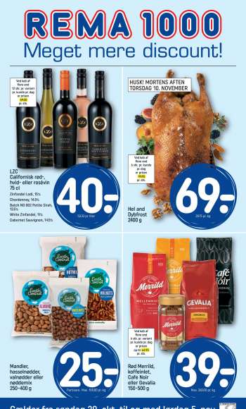 Rema 1000 tilbudsavis  - 30.10.2022 - 05.11.2022.