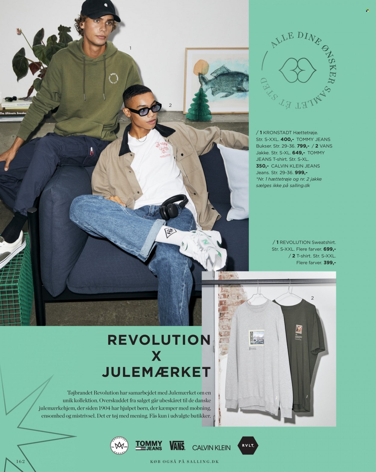 thumbnail - Salling tilbud  - 4.11.2022 - 23.12.2022 - tilbudsprodukter - Calvin Klein, jakke, bukser, jeans, T-shirt, sweatshirt. Side 162.