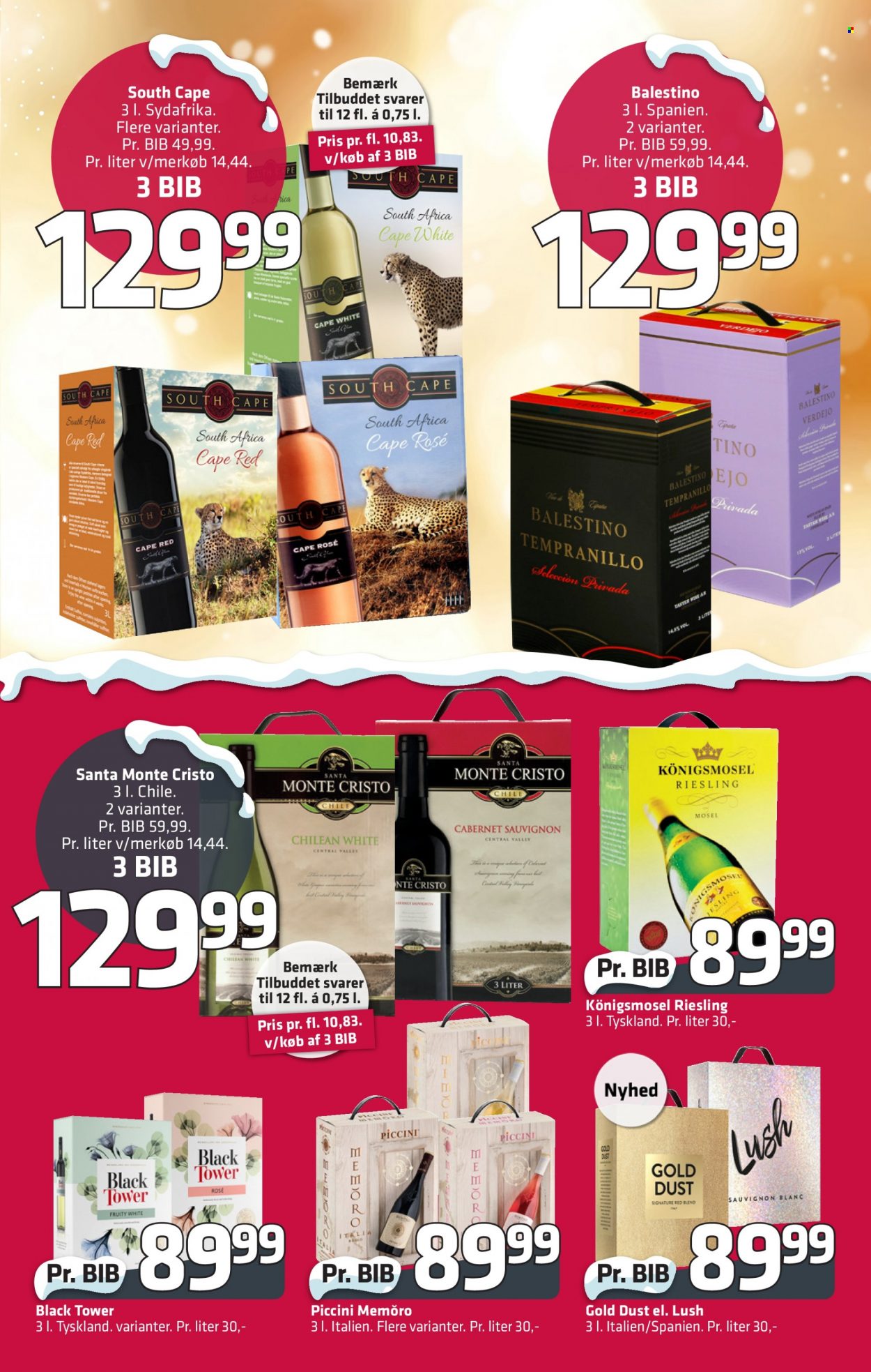 thumbnail - Fleggaard tilbud  - 9.11.2022 - 29.11.2022 - tilbudsprodukter - Cabernet Sauvignon, Riesling, Sauvignon Blanc, vin. Side 25.
