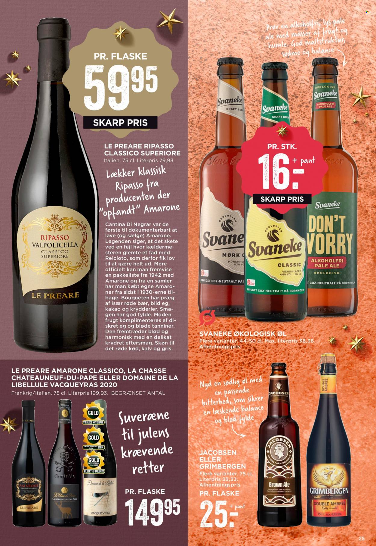thumbnail - MENY tilbud  - 25.11.2022 - 1.12.2022 - tilbudsprodukter - Jacobsen, øl, Grimbergen, kakao, krydderier. Side 25.