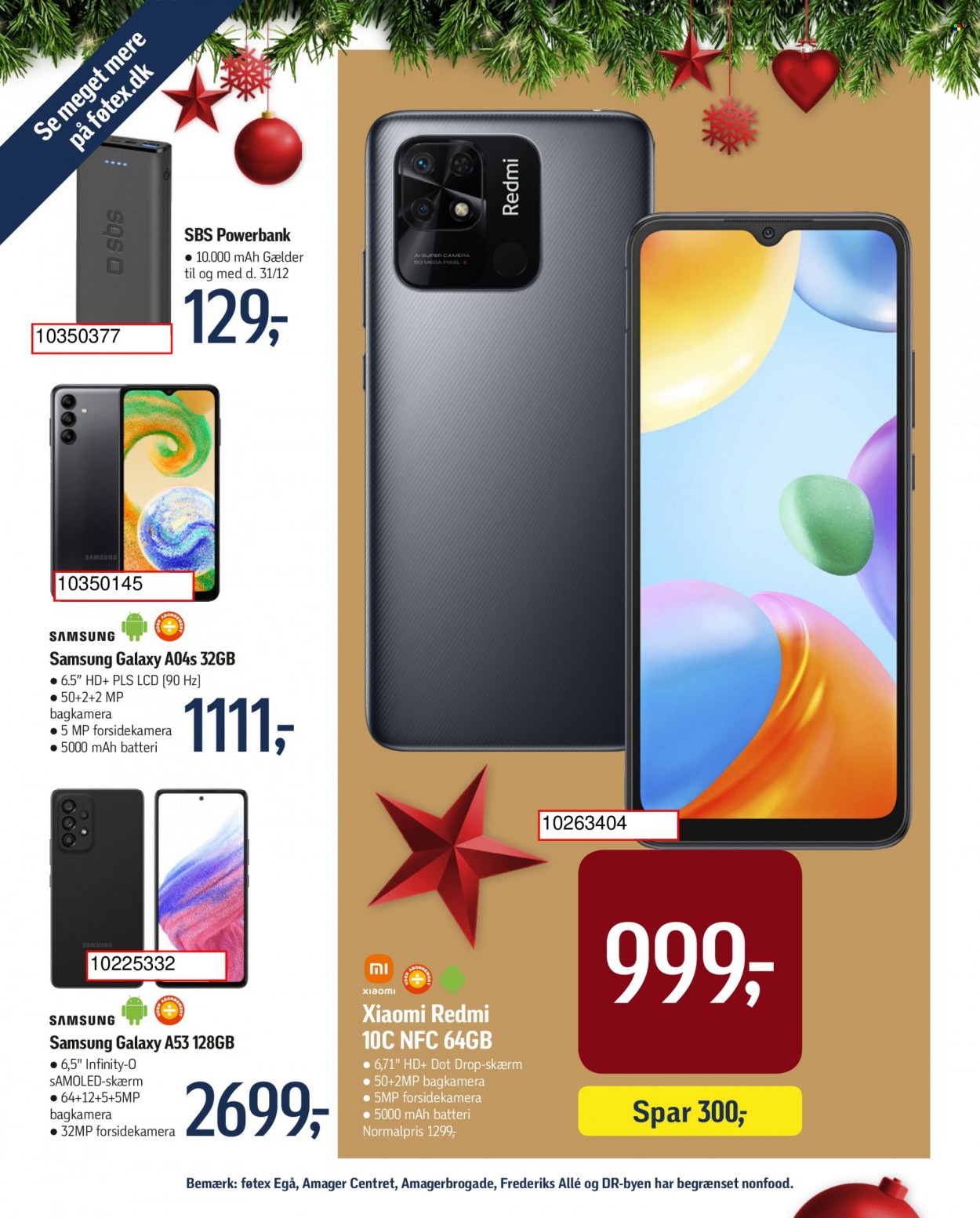 thumbnail - føtex tilbud  - 25.11.2022 - 8.12.2022 - tilbudsprodukter - Xiaomi, Samsung Galaxy, powerbank. Side 43.