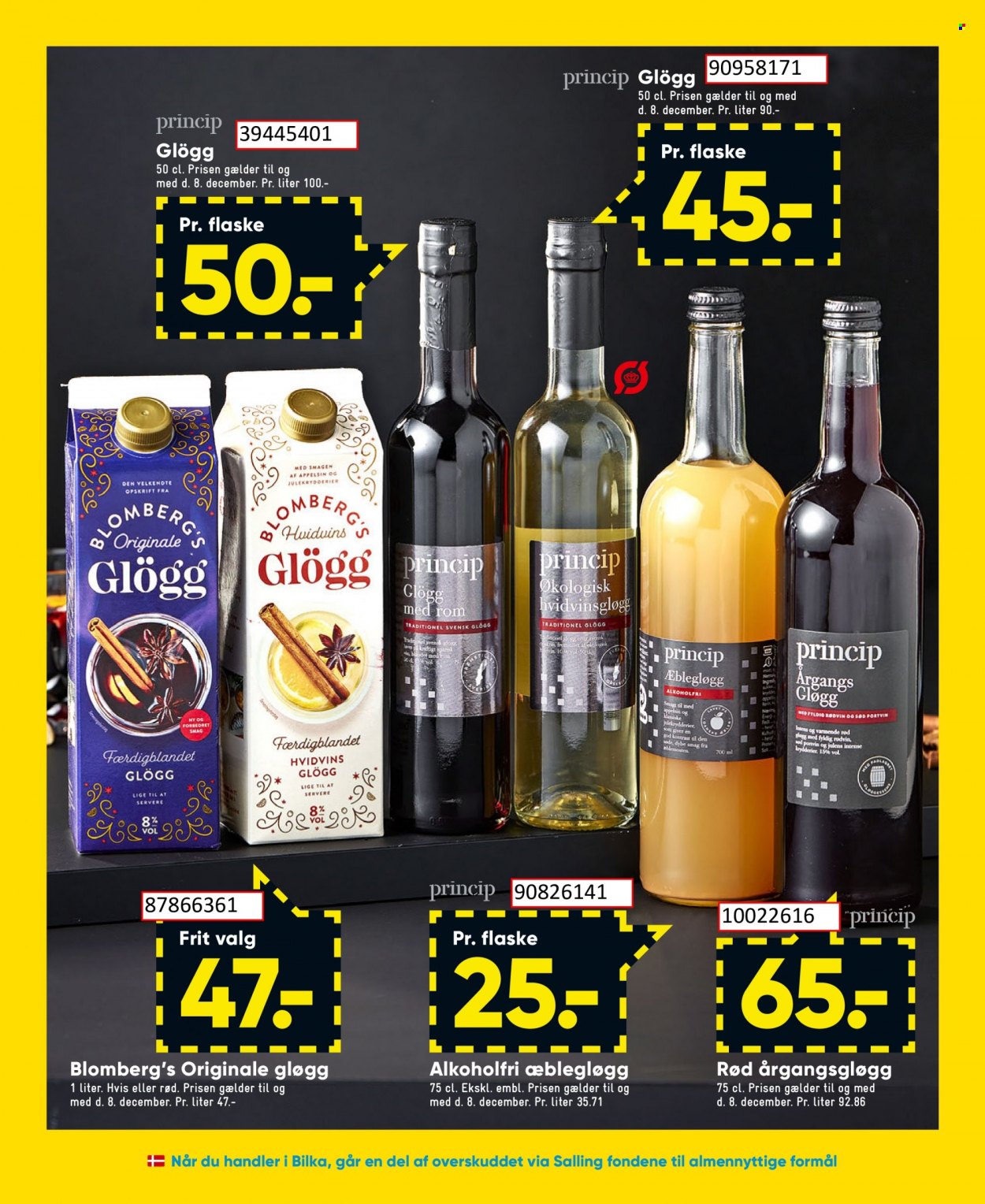thumbnail - Bilka tilbud  - 25.11.2022 - 1.12.2022 - tilbudsprodukter - appelsin, krydderier, portvin, rødvin, vin, rom. Side 19.