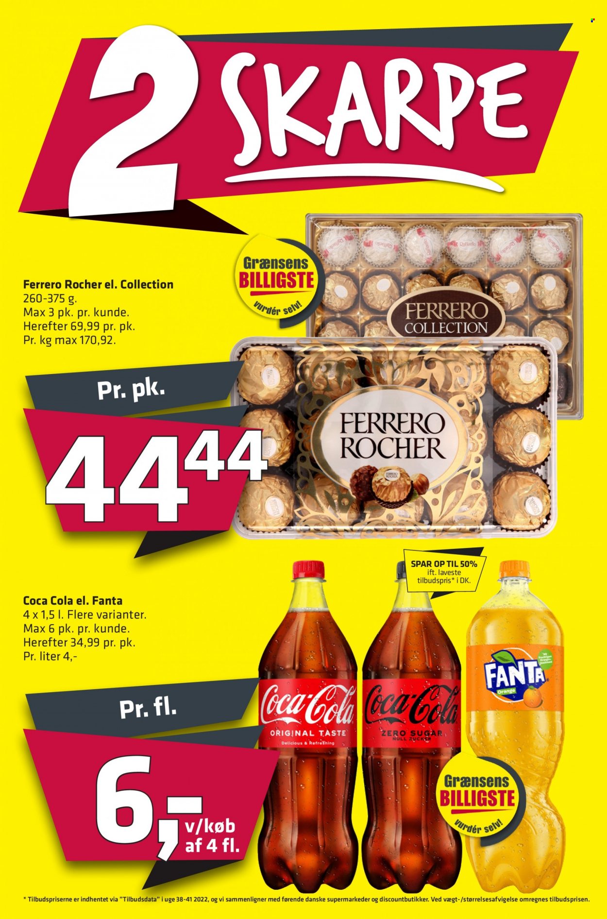 thumbnail - Fleggaard tilbud  - 30.11.2022 - 13.12.2022 - tilbudsprodukter - Ferrero Rocher, Coca-Cola, Fanta, Coca-Cola Zero. Side 11.