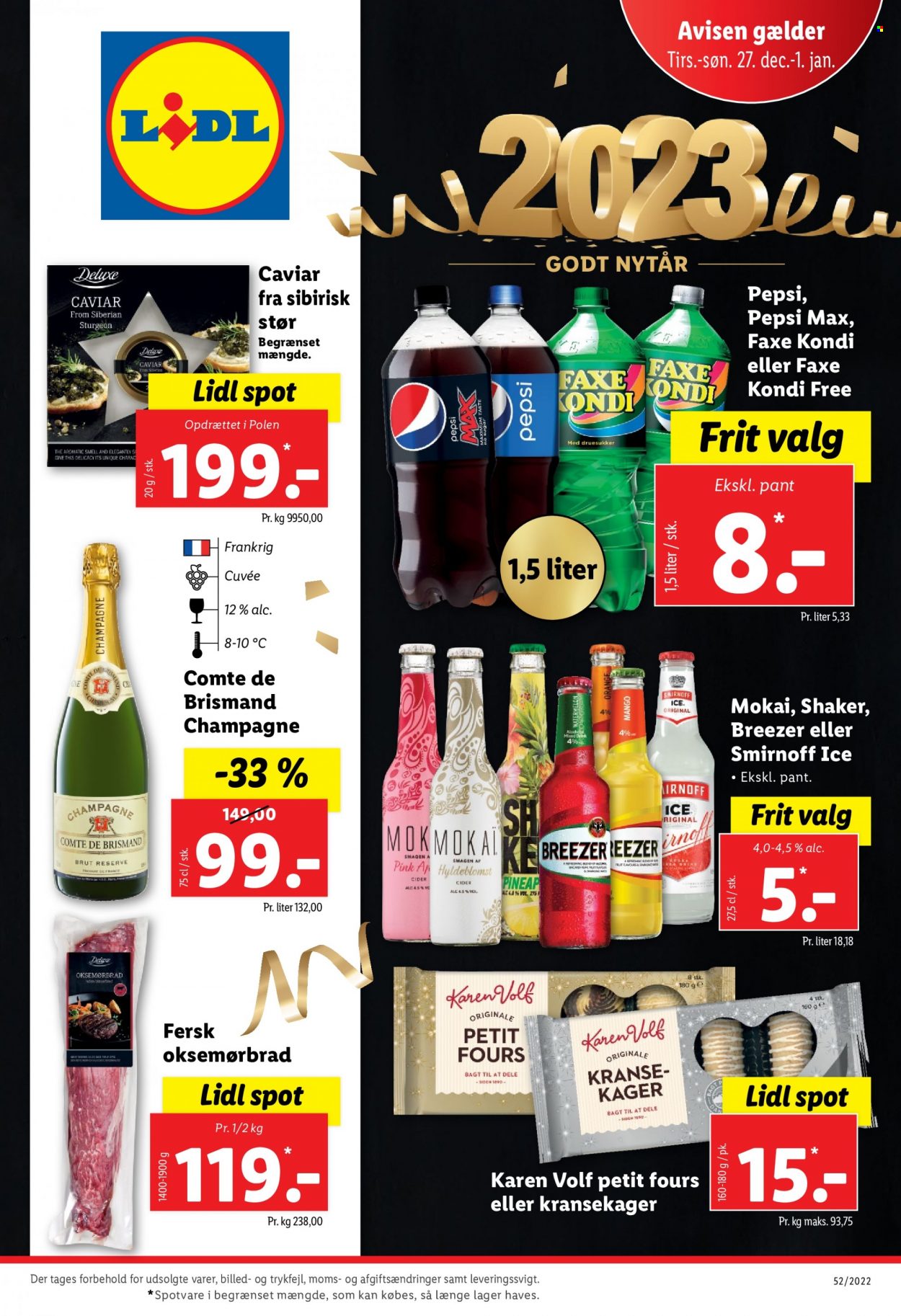 Lidl tilbud - 27.12.2022 - 1.1.2023. Side 1