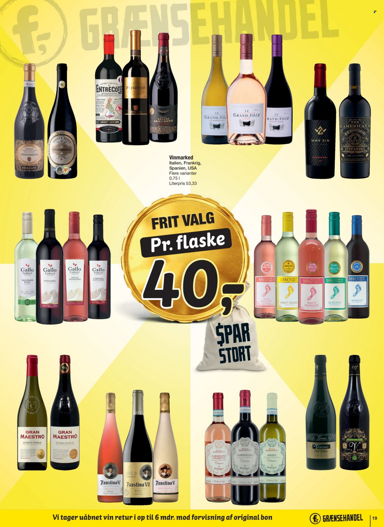thumbnail - fakta Tyskland tilbud  - 2.1.2023 - 7.2.2023 - tilbudsprodukter - entrecôte, oksekød, Cabernet Sauvignon, Chardonnay, Merlot, Pinot Noir, Rioja, Sauvignon Blanc, vin, Zinfandel, Moscato, rare. Side 20.