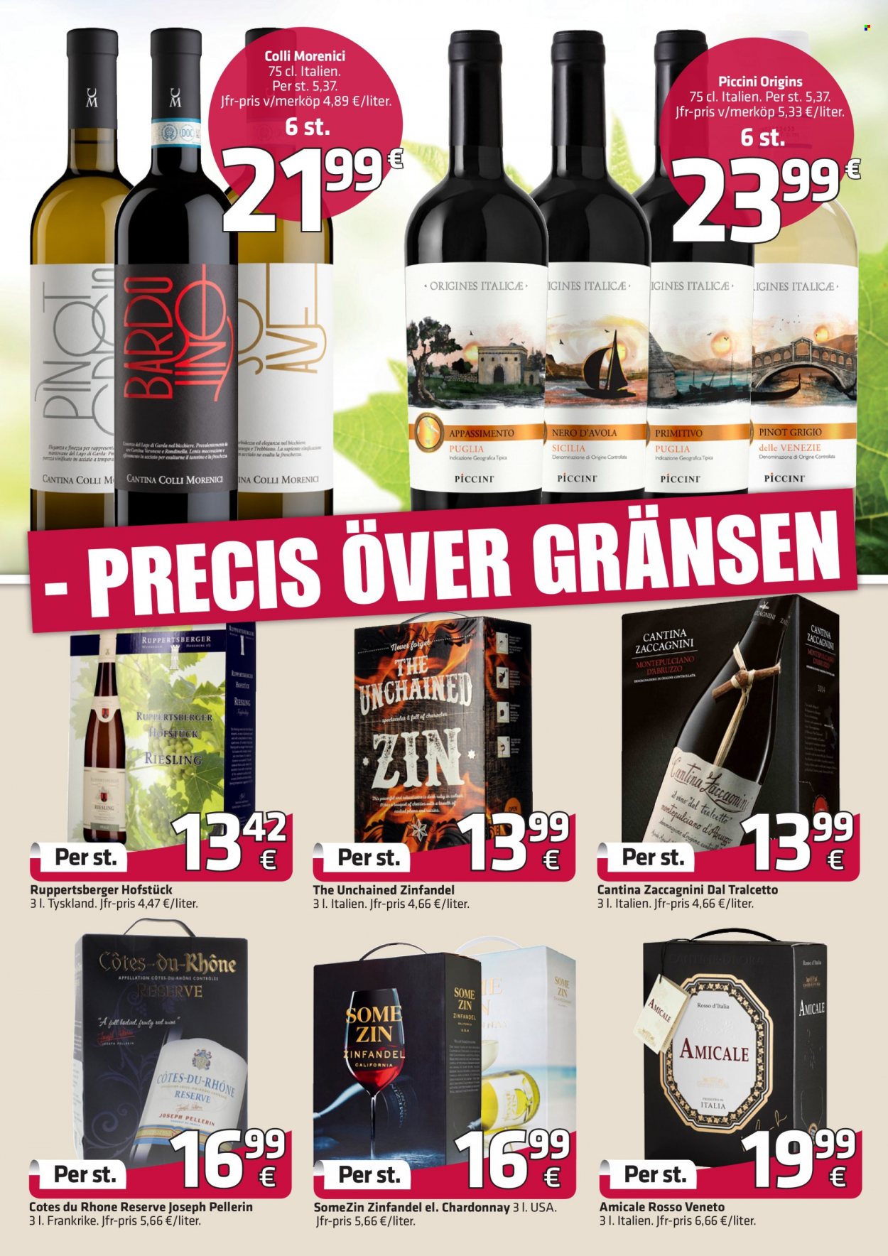 thumbnail - Fleggaard tilbud  - 4.1.2023 - 21.2.2023 - tilbudsprodukter - Origins, Côtes du Rhône, Chardonnay, Riesling, vin, Zinfandel. Side 9.