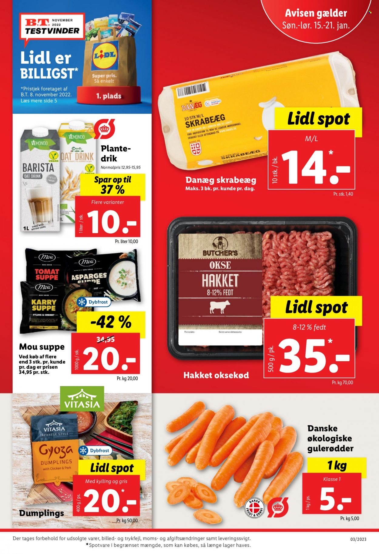 Lidl tilbud - 15.1.2023 - 21.1.2023. Side 1