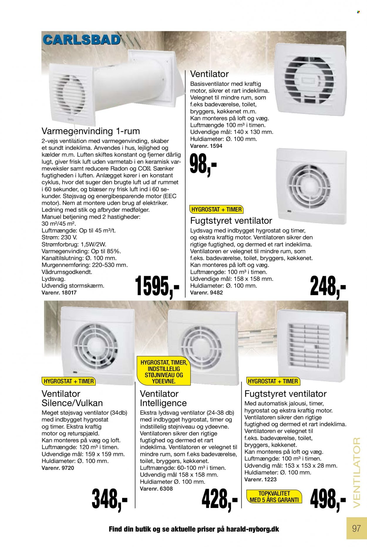 thumbnail - Harald Nyborg tilbud  - tilbudsprodukter - ventilator. Side 97.