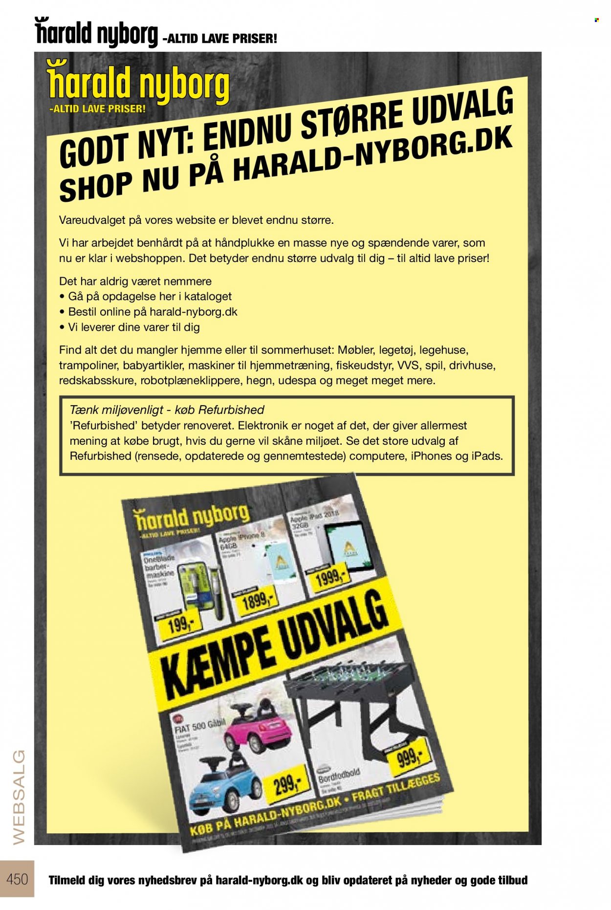 thumbnail - Harald Nyborg tilbud  - tilbudsprodukter - hegn. Side 450.