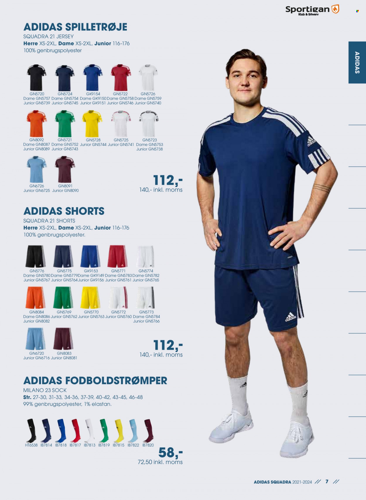 thumbnail - Sportigan tilbud  - tilbudsprodukter - Adidas, shorts. Side 7.