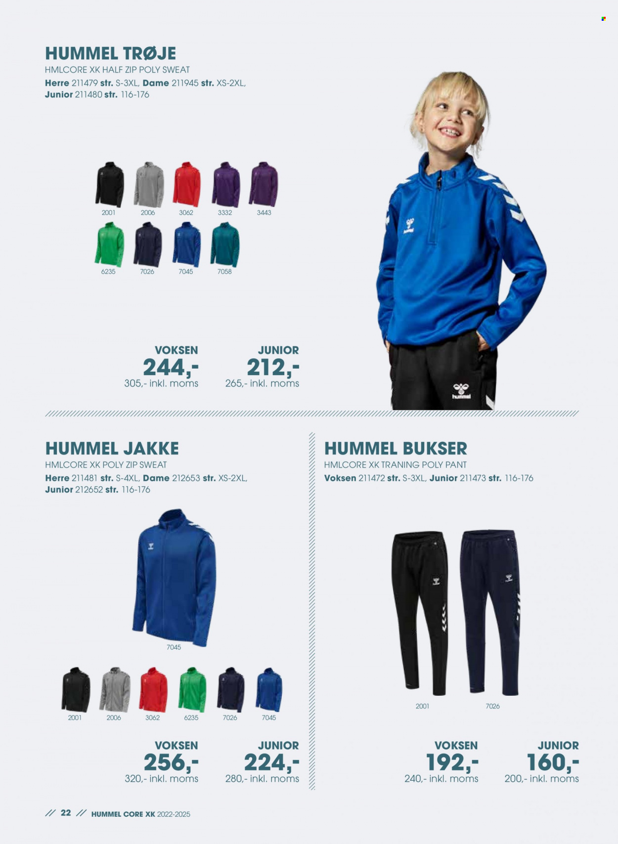 thumbnail - Sportigan tilbud  - tilbudsprodukter - Hummel, jakke, bukser, trøje. Side 22.