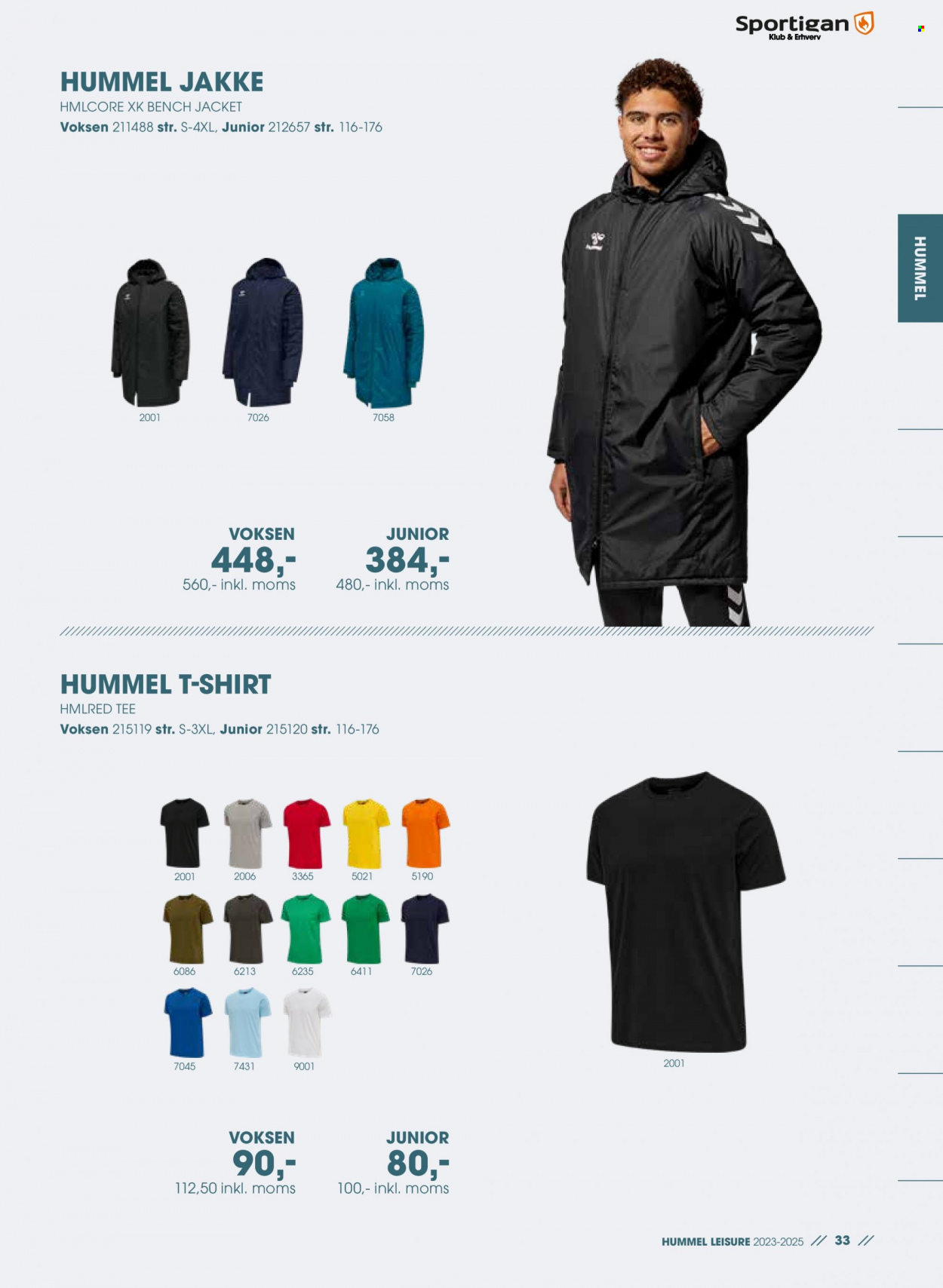 thumbnail - Sportigan tilbud  - tilbudsprodukter - Hummel, jakke, T-shirt. Side 33.