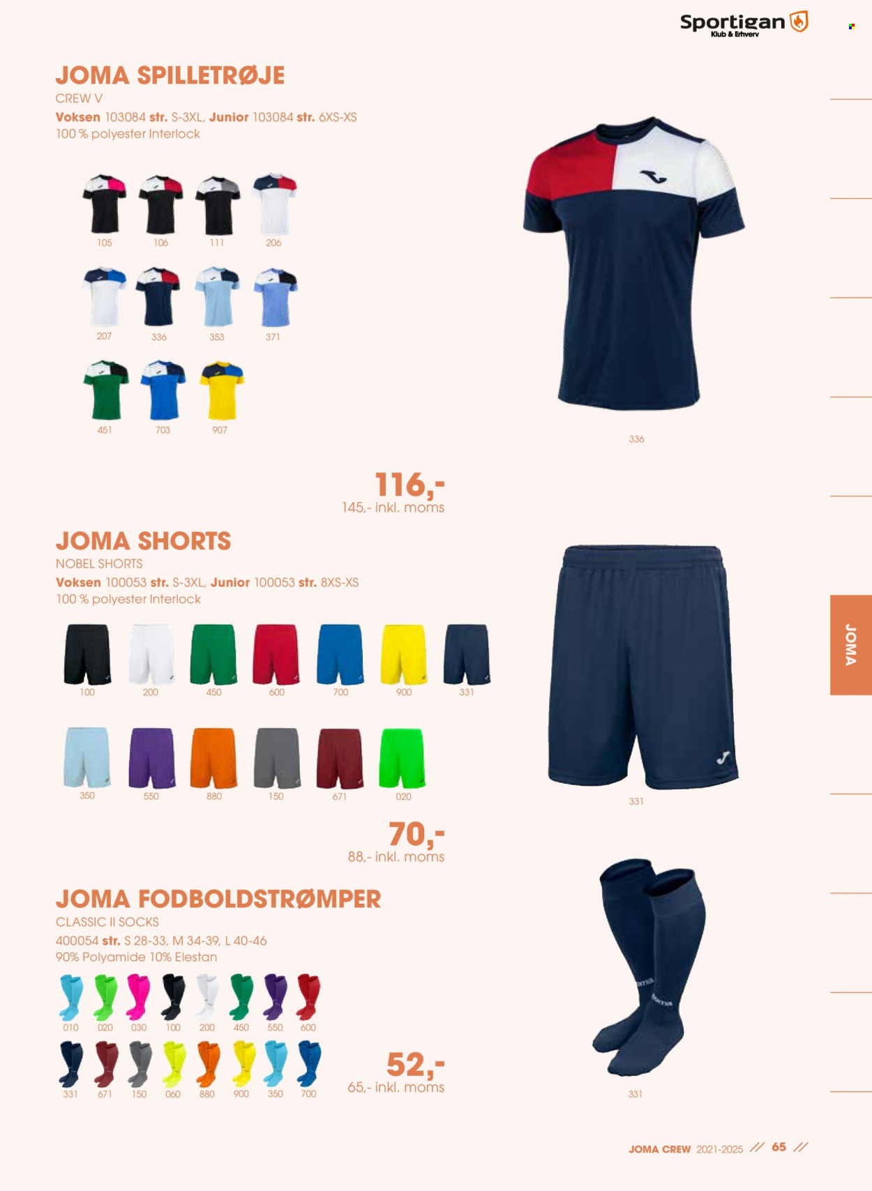 thumbnail - Sportigan tilbud  - tilbudsprodukter - Joma, shorts. Side 65.