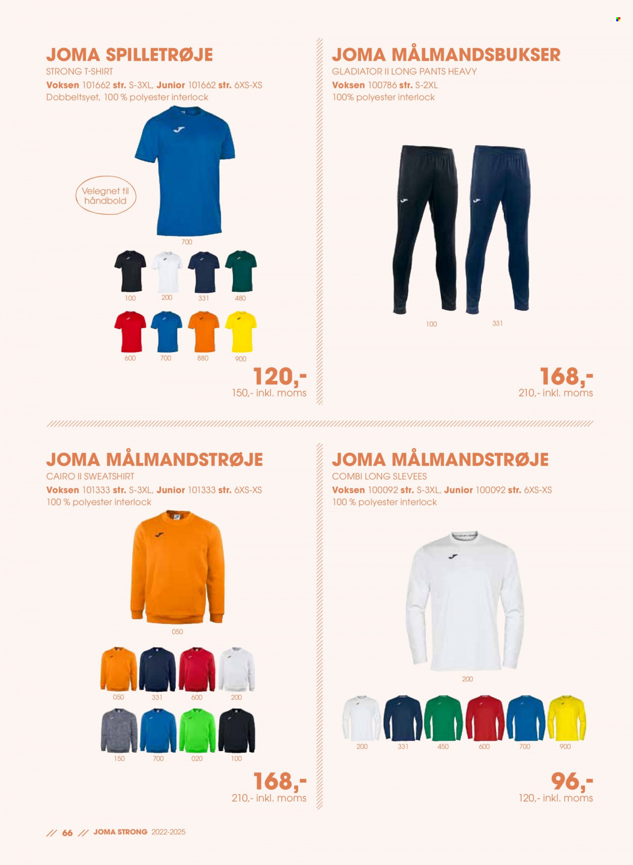thumbnail - Sportigan tilbud  - tilbudsprodukter - Joma, T-shirt, sweatshirt. Side 66.