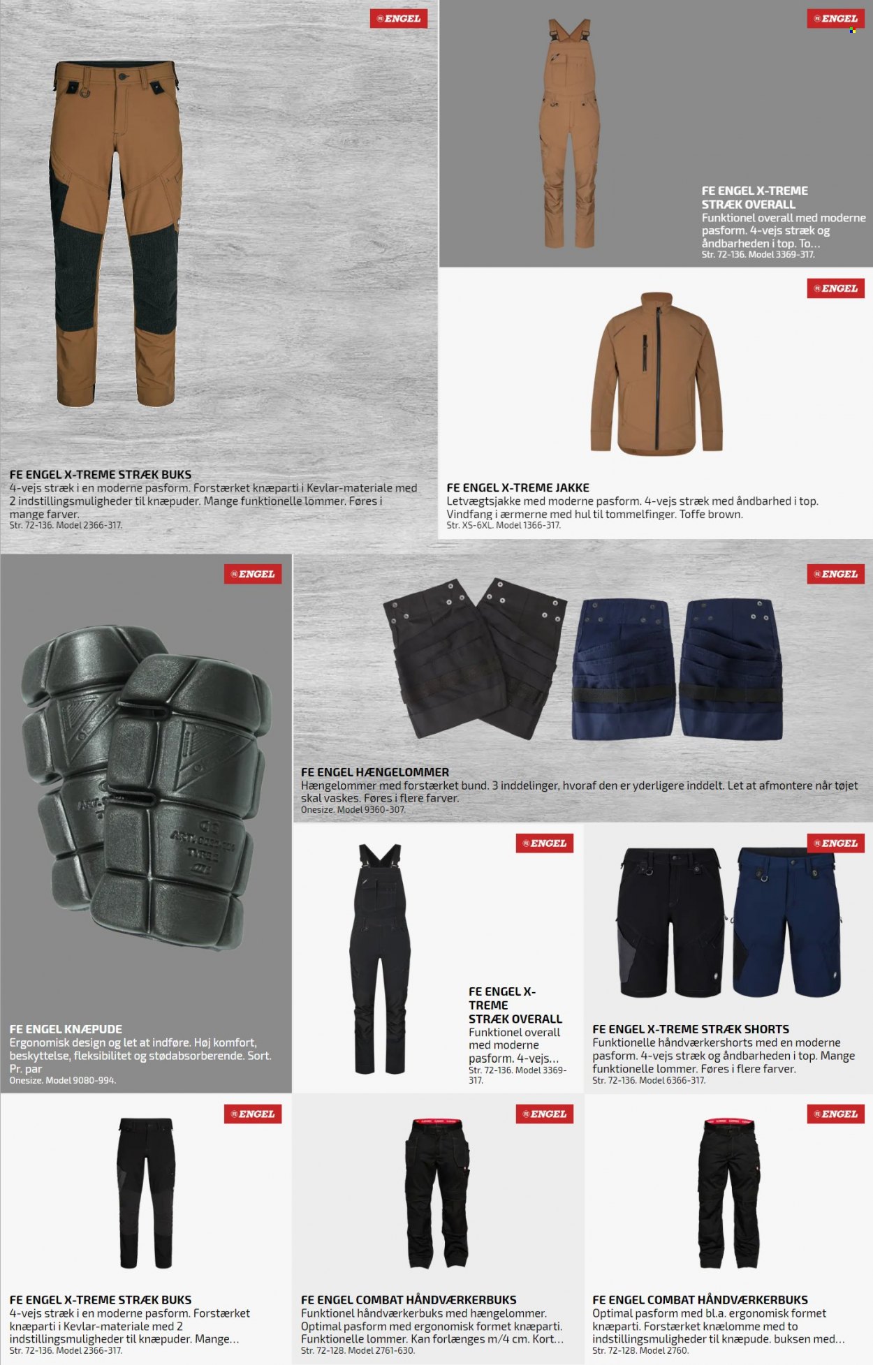 thumbnail - Davidsen tilbud  - tilbudsprodukter - jakke, bukser, shorts, knæpuder. Side 6.