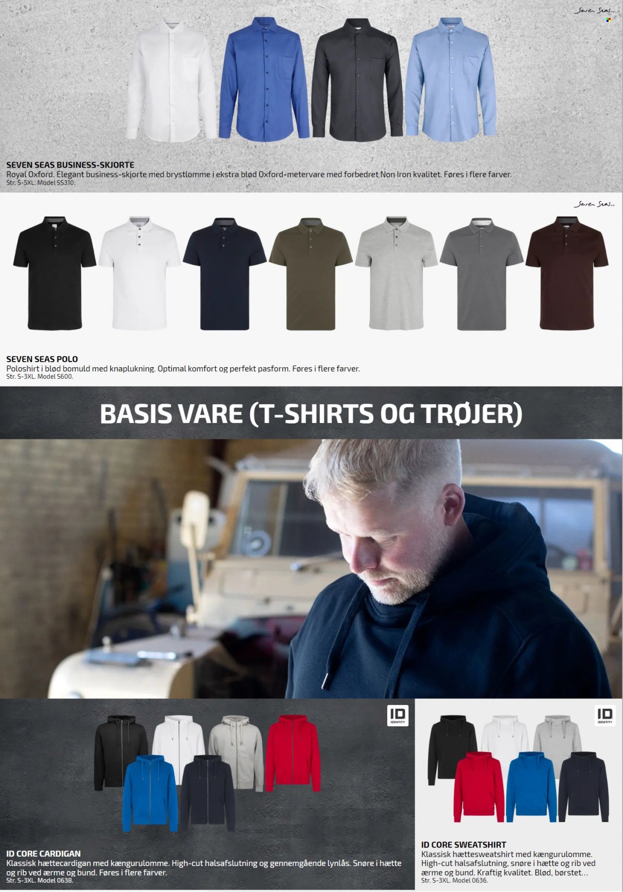 thumbnail - Davidsen tilbud  - tilbudsprodukter - skjorte, poloshirt, cardigan, sweatshirt. Side 21.