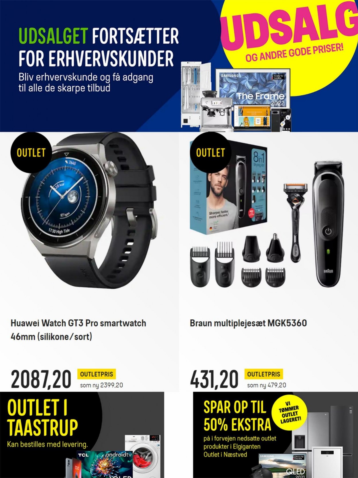 thumbnail - Elgiganten tilbud  - tilbudsprodukter - Braun, Samsung, TCL, Huawei, smartwatch. Side 4.
