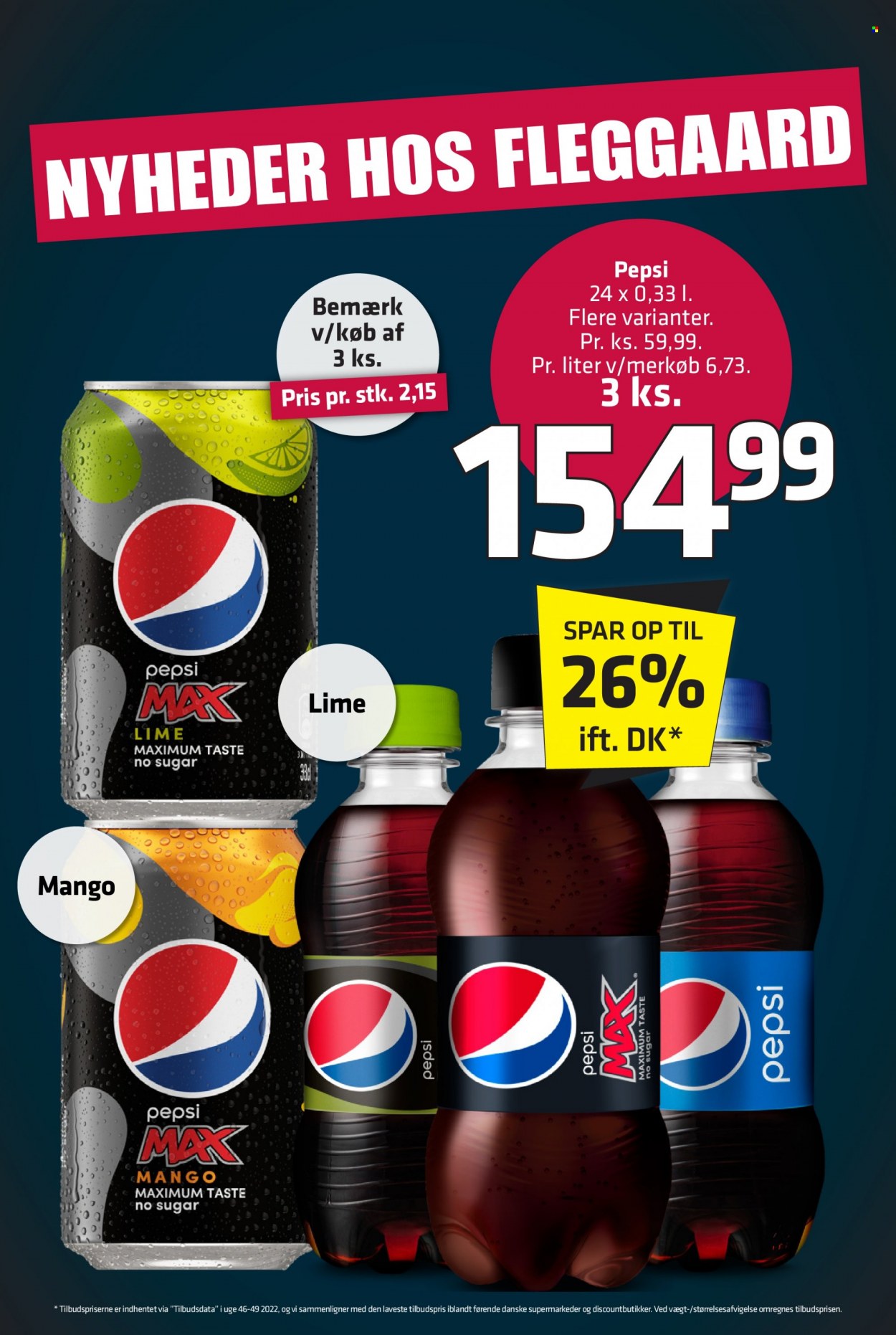 thumbnail - Fleggaard tilbud  - 1.2.2023 - 21.2.2023 - tilbudsprodukter - mango, Pepsi, Pepsi Max. Side 33.