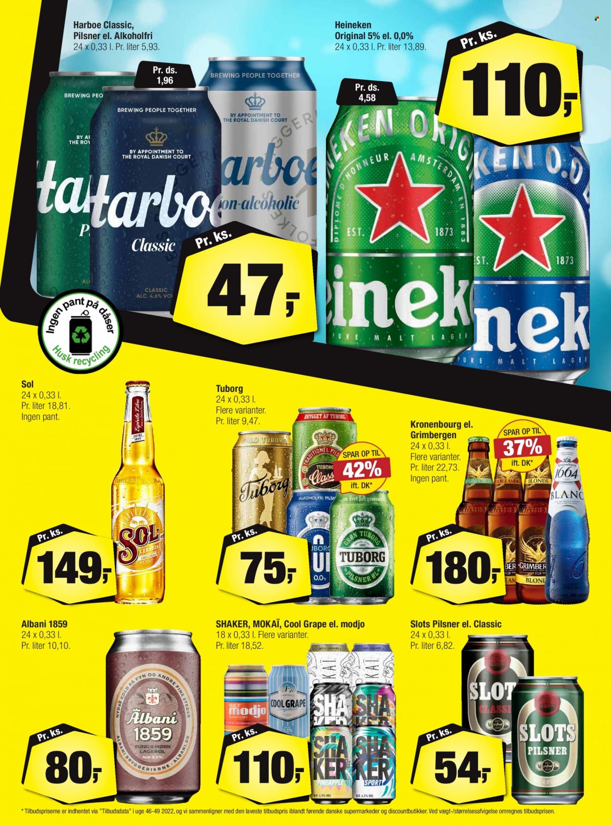 thumbnail - Calle tilbud  - 1.2.2023 - 21.2.2023 - tilbudsprodukter - Heineken, Tuborg, øl, Grimbergen, Mokaï. Side 17.