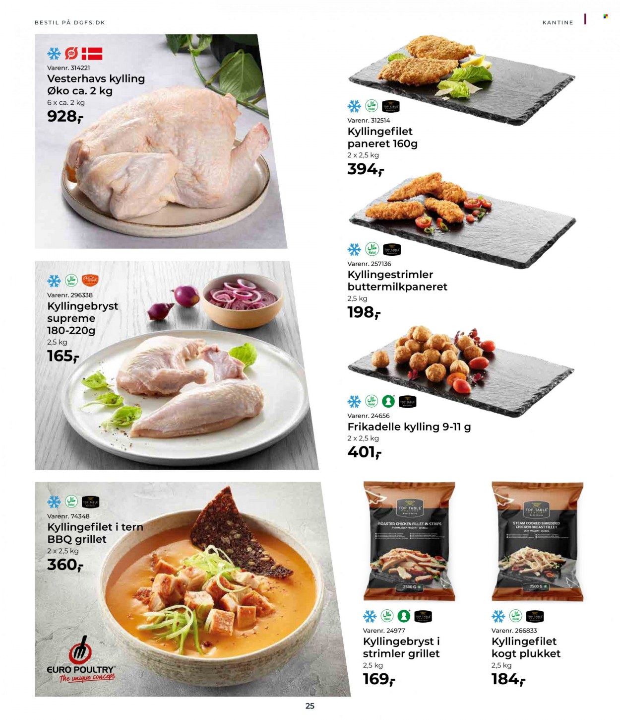thumbnail - Dagrofa tilbud  - 1.2.2023 - 28.2.2023 - tilbudsprodukter - kylling, kyllingefilet, kyllingestrimler, kyllingebryst. Side 25.