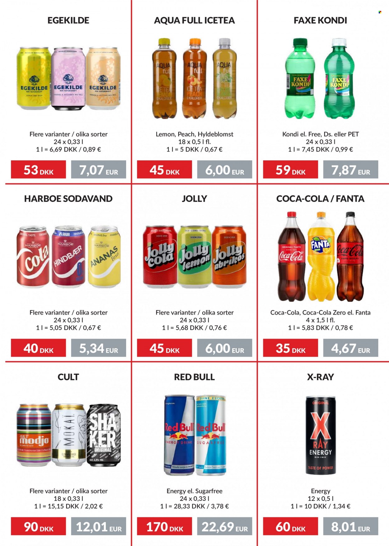 thumbnail - Nielsen Discount tilbud  - 23.2.2023 - 29.3.2023 - tilbudsprodukter - ananas, energidrik, ice tea, red bull, Faxe Kondi, cider, Coca-Cola, Coca-Cola Zero, Fanta, sodavand. Side 3.