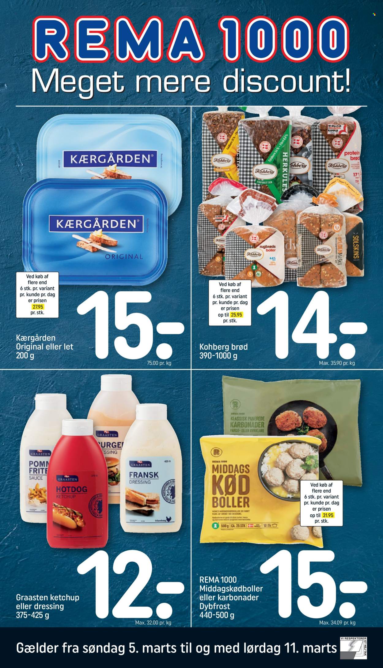Rema 1000 tilbud - 5.3.2023 - 11.3.2023. Side 1