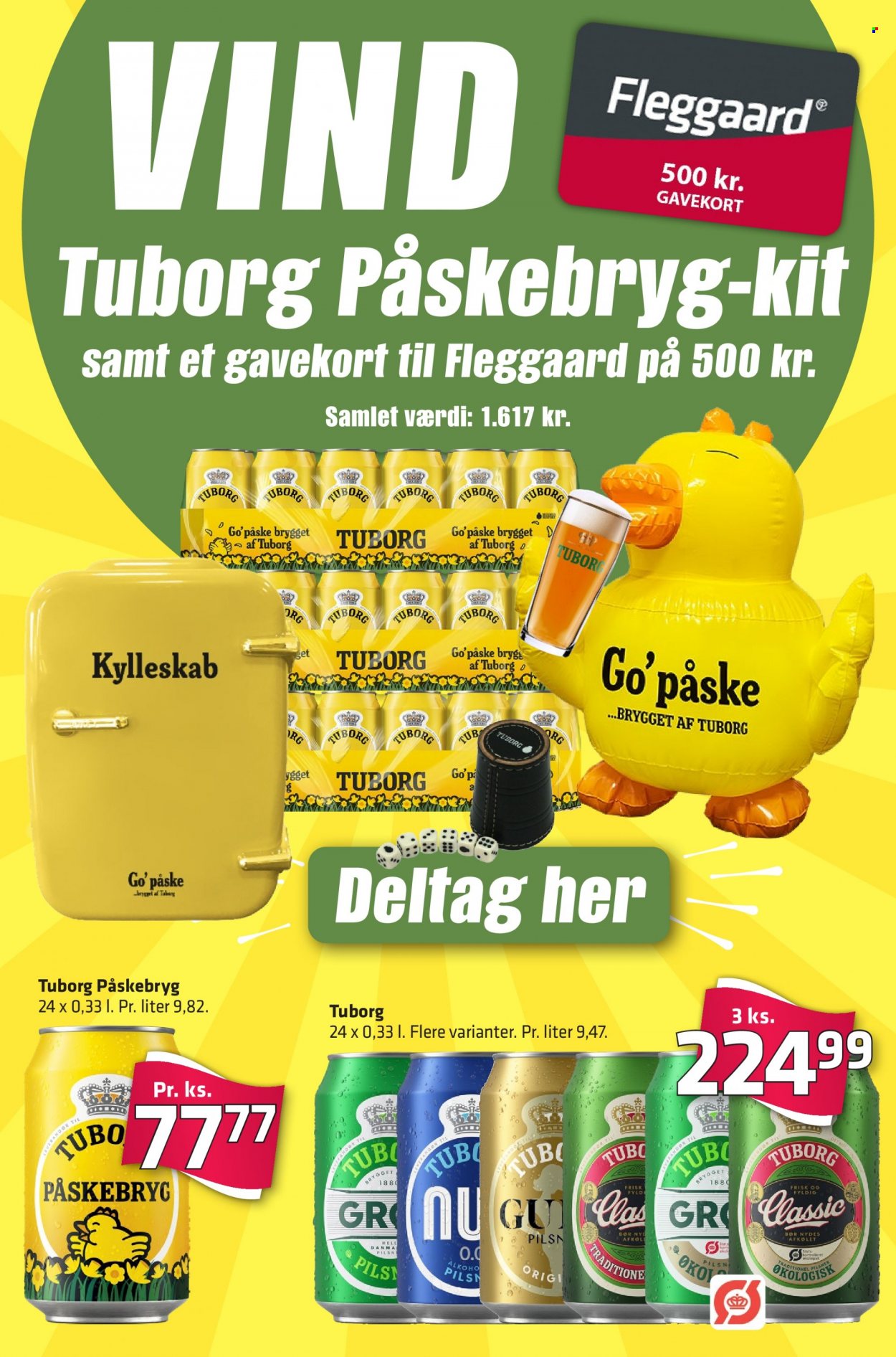 thumbnail - Fleggaard tilbud  - 15.3.2023 - 28.3.2023 - tilbudsprodukter - øl, Tuborg. Side 21.