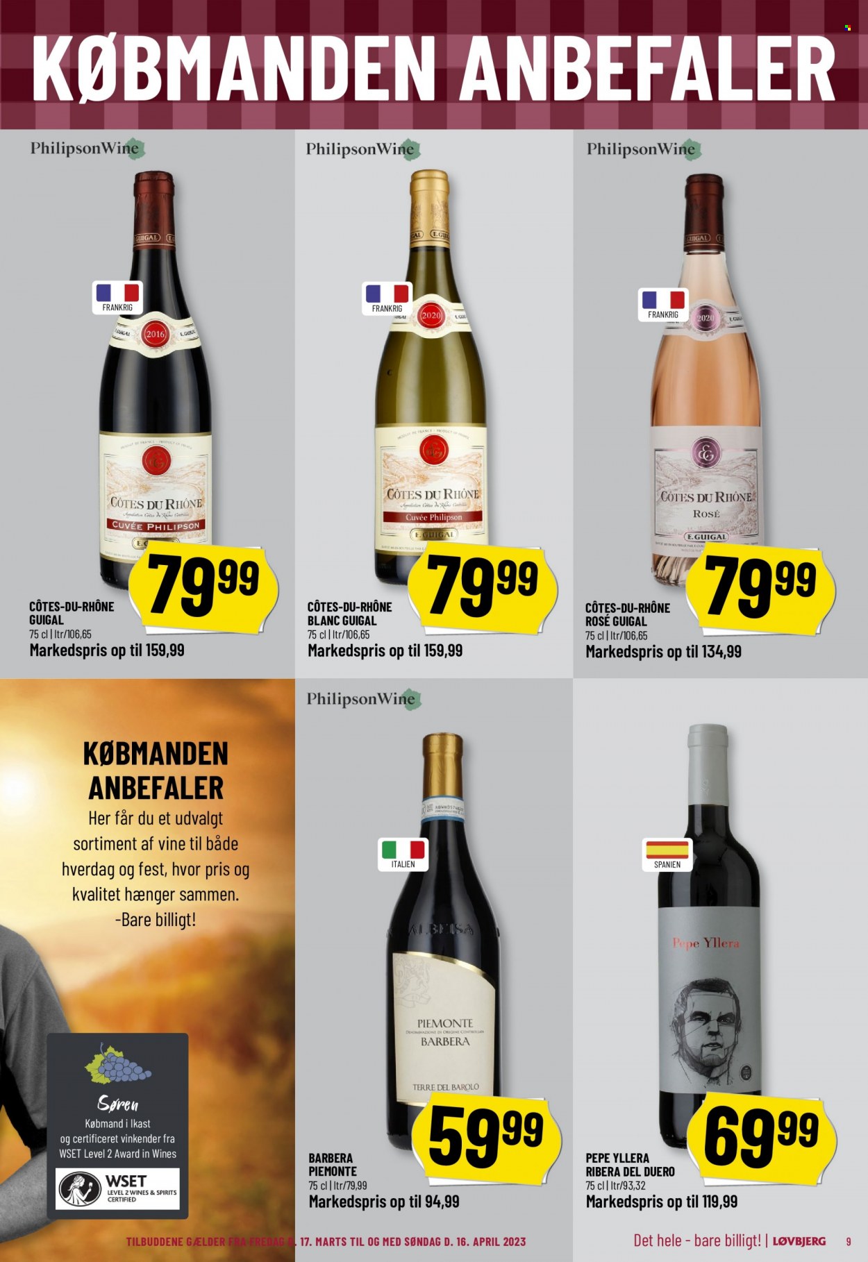 thumbnail - Løvbjerg tilbud  - 17.3.2023 - 16.4.2023 - tilbudsprodukter - vin. Side 9.