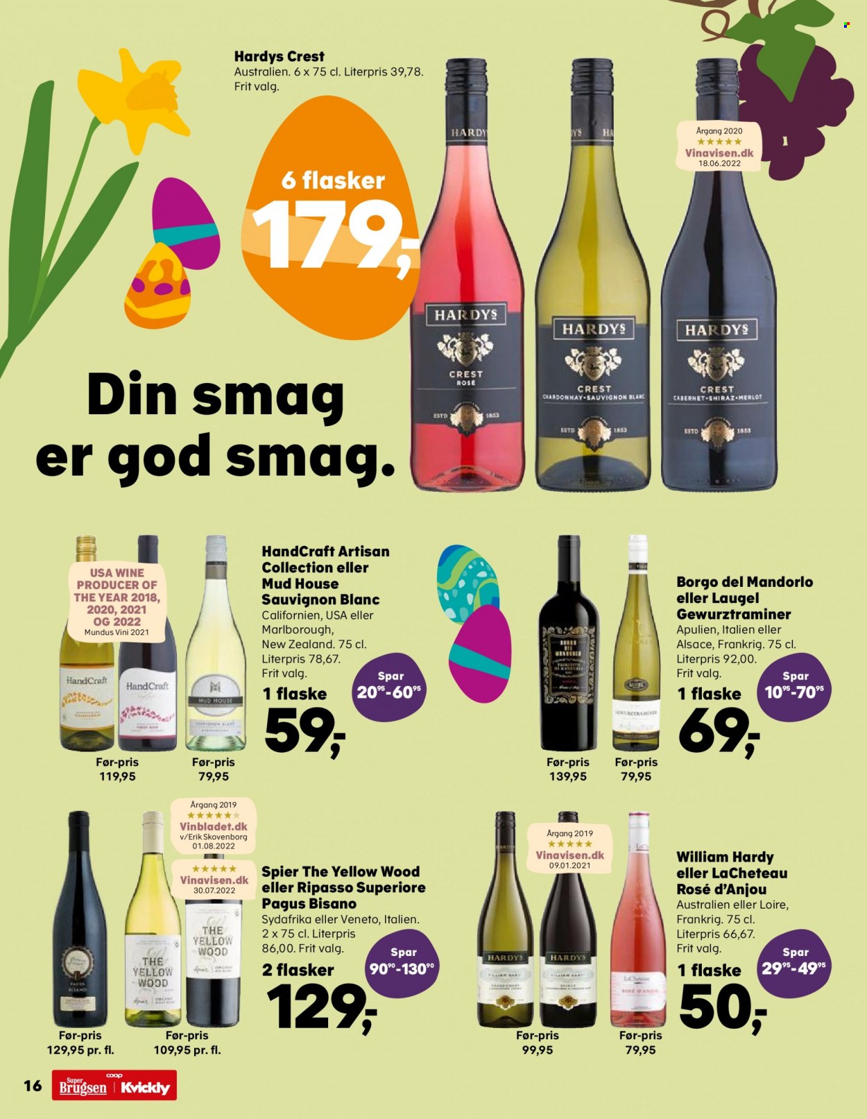 thumbnail - SuperBrugsen tilbud  - 24.3.2023 - 30.3.2023 - tilbudsprodukter - vin. Side 24.