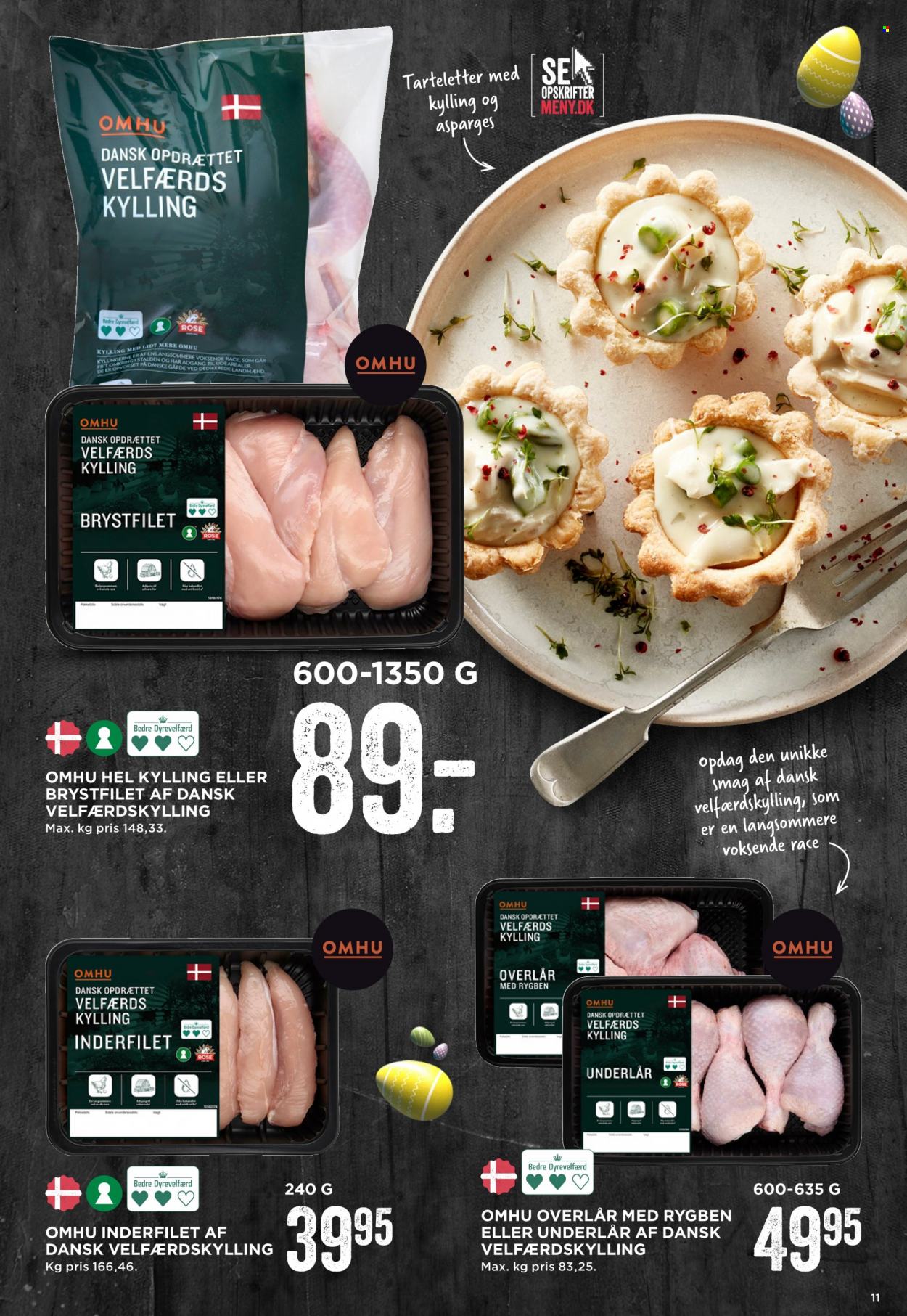 thumbnail - MENY tilbud  - 24.3.2023 - 30.3.2023 - tilbudsprodukter - asparges, kylling, kyllingefilet. Side 11.