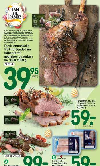 thumbnail - Fersk lammekølle fra fritgående lam Udbenet for nøgleben og rørben
