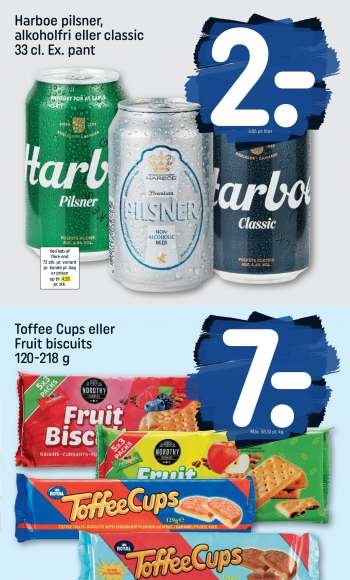 thumbnail - Harboe pilsner, alkoholfri eller classic 33 cl. Ex. pant